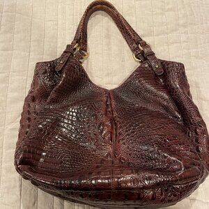 Brahmin Leather Large Jackie tote in Cocoa